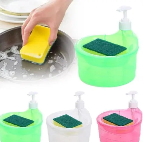 Dish Soap Dispenser and Sponge Holder